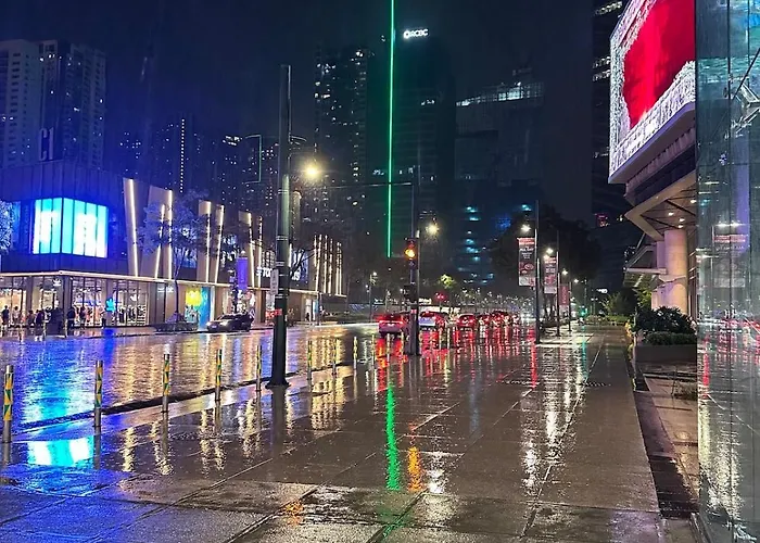 Apartment Brand New Unit In Uptown Bgc With Balcony 55 Inch Smart Tv And 300mbps Wifi, With Workspace, Beside Landers, Near Uptown Mall And Mitsukoshi Mall Manila